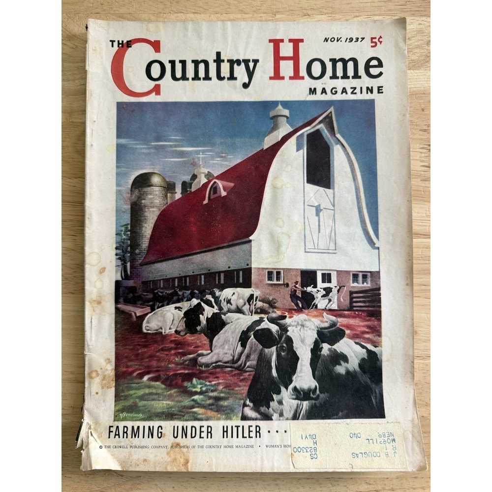 The Country Home Magazine November 1937 Farming under Hitler